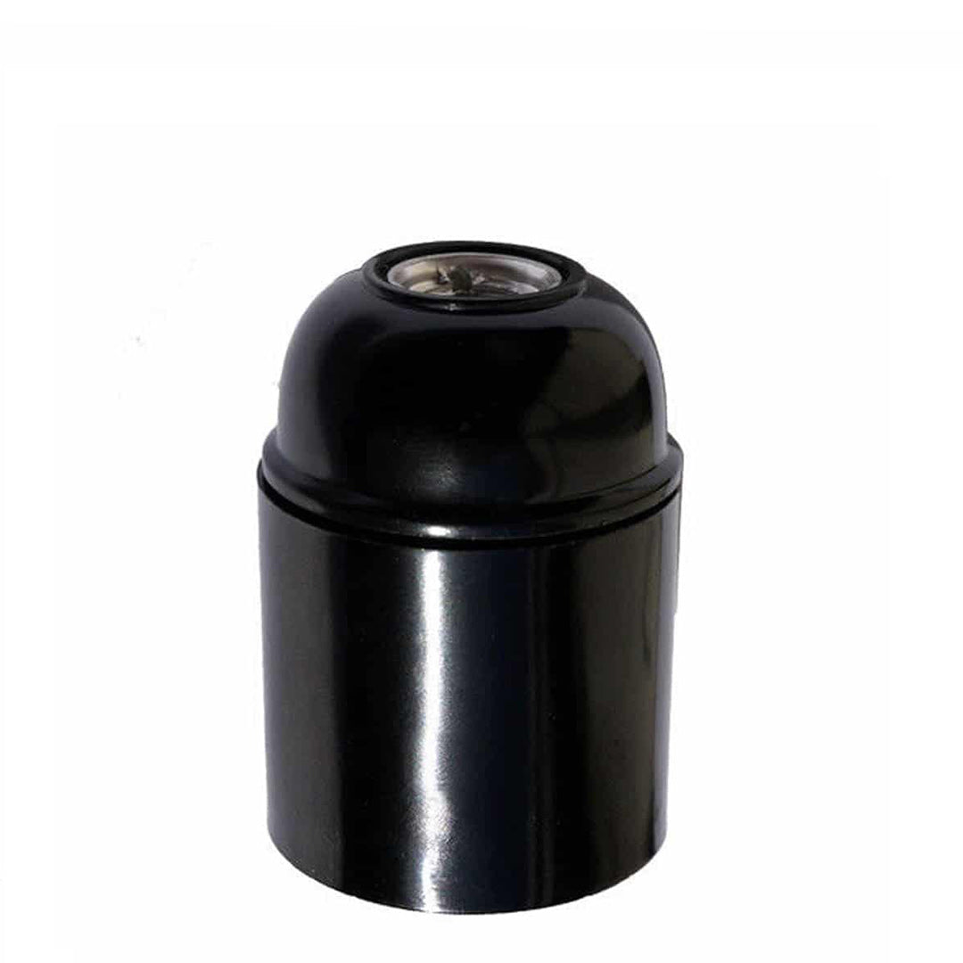 E27 screw Bakelite lamp holder Black ~2988