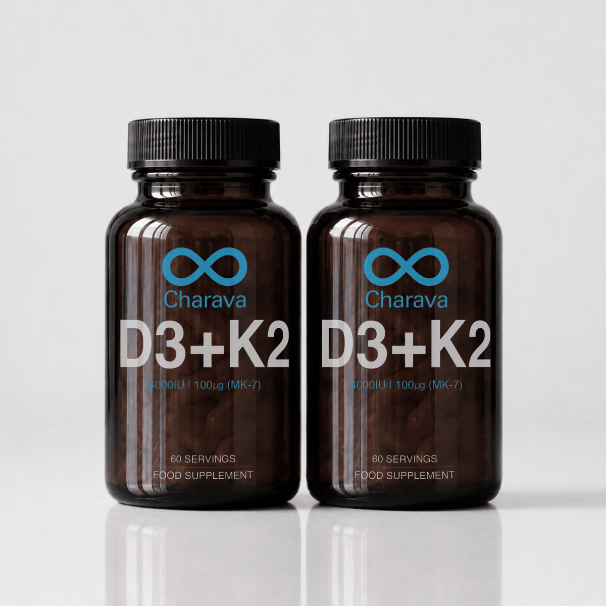Charava Vitamin D3 (4000IU) + K2 (MK-7)