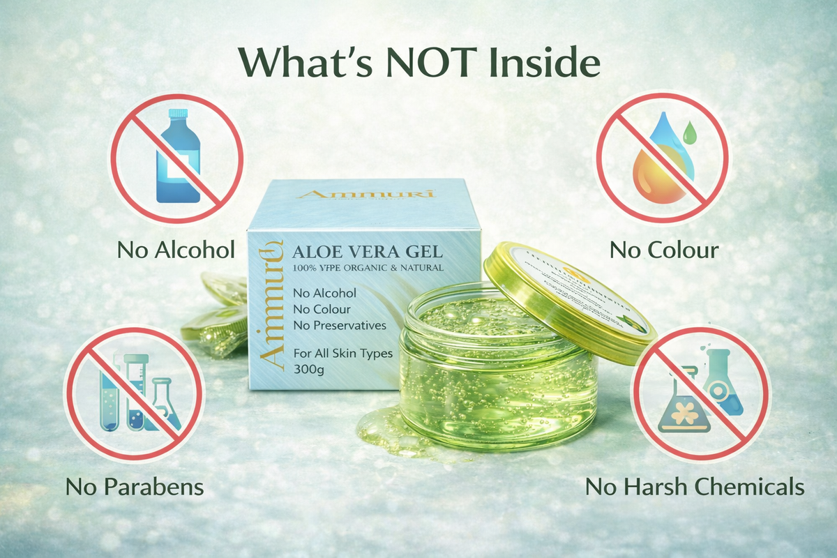 Aloe Vera Gel 300g Jar – Face, Body & Hair | Ammuri